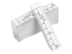 Juego de 25 reglas de papel para graduación, cintas métricas flexibles para medir el cuerpo, herramienta Gokoco