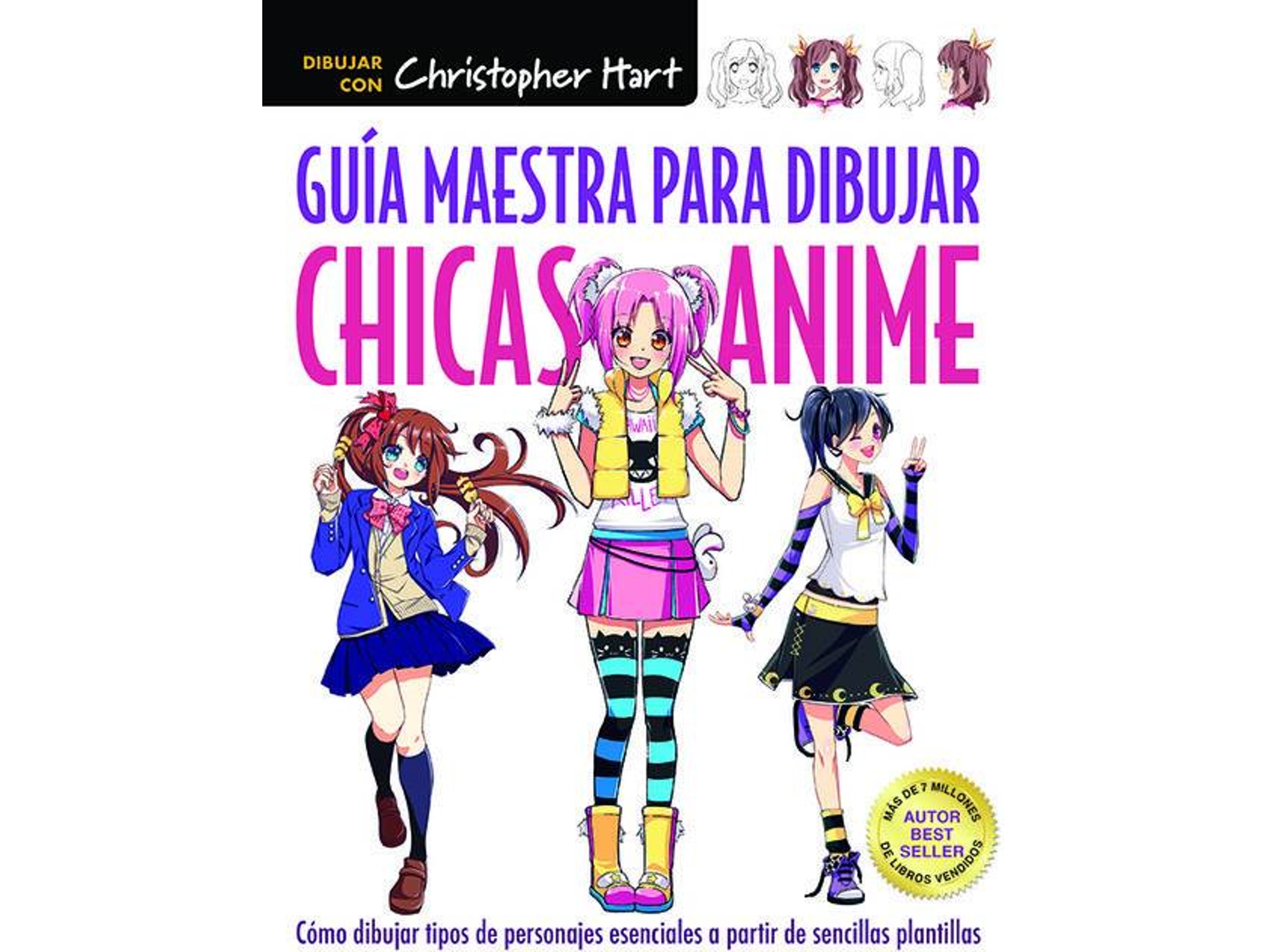 Libro Guía Maestra Para Dibujar Chicas Anime