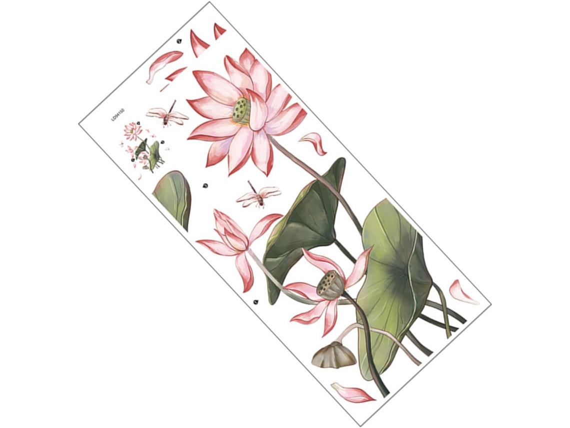 Adesivo De Parede Com Estampa Floral Yardenfun, Flores Autoadesivas Para Sala De Estar E Quarto, Removível