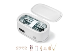 Potente Limpiador Ultrasónico Para Joyas, Gafas, Relojes Y Cepillos, Depósito De Acero Inoxidable De 480 Ml (blanco)