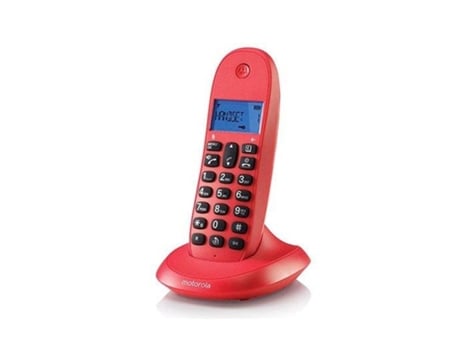 Teléfono Fijo MOTOROLA C1001L Rojo