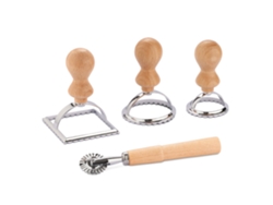 Herramienta De Corte De Forma De Juego De 4 Piezas De Sello De Bola De Masa Con Rodillo