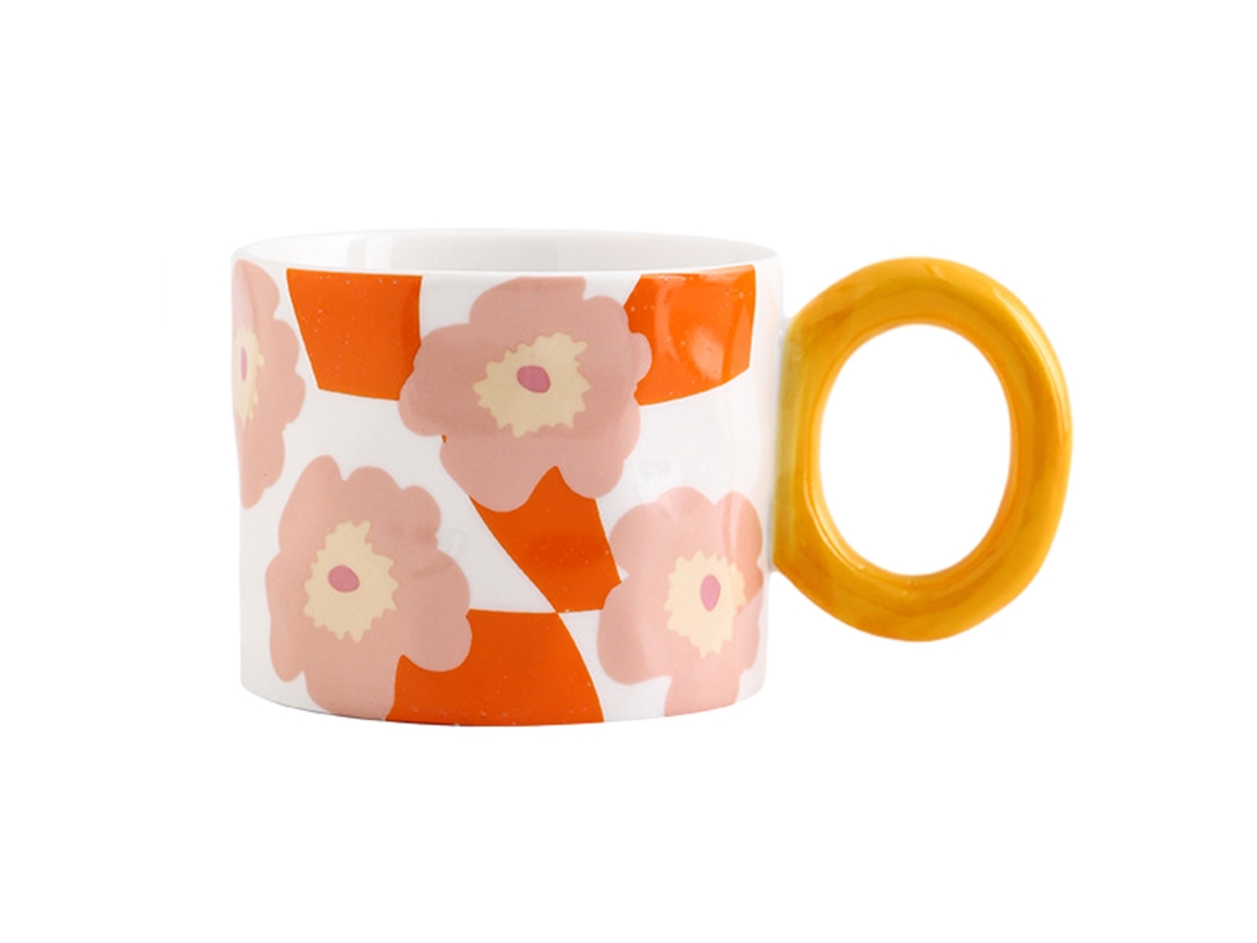 Taza de café de cerámica pintada a mano de 450 ml NEVEANCE