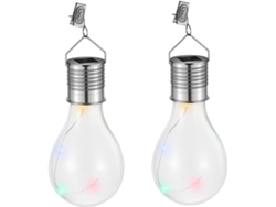 Bombillas Solares Led De 4 Piezas Con Clips De Pet, Inalámbricas, Para Iluminación De Jardín Exterior.