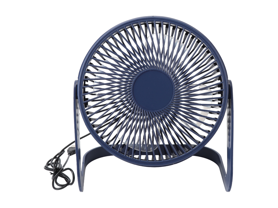 Ventilador de aire USB recargable azul de 8 pulgadas