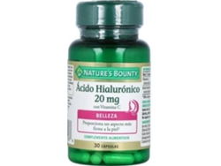 Complemento Alimentar NATURE'S BOUNTY Ácido Hialurónico Com Vitamina C (30 cápsulas de 20mg)