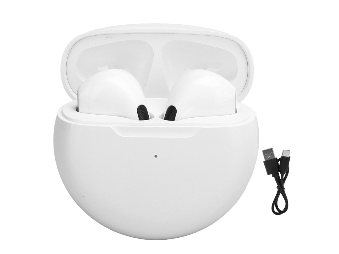 Fone De Ouvido Tws Bluetooth 5.1 Controle Por Toque Estéreo Hifi Para Esportes E Jogos Branco Bg-e02