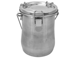 Lavabo hermético de acero inoxidable con estética artística