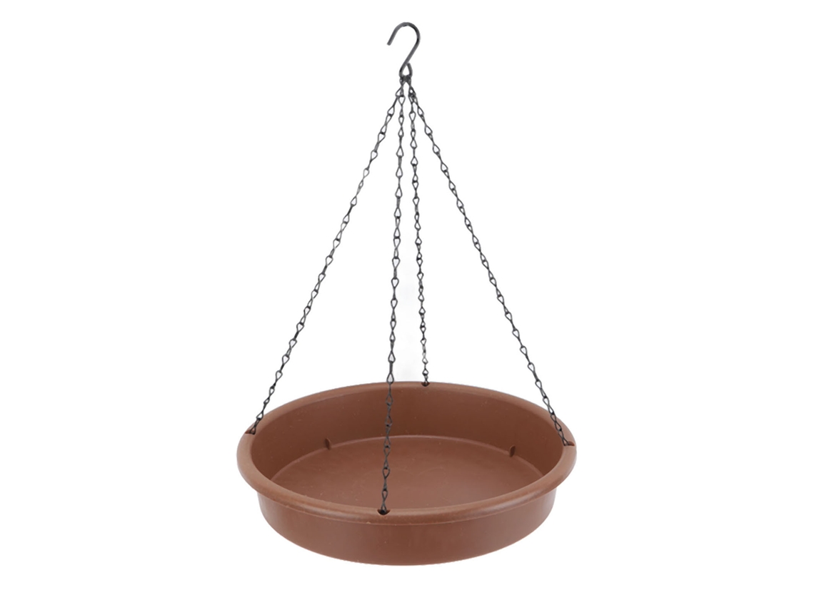 Baño para pájaros Primerox de 30,5 cm con platillo para jardín