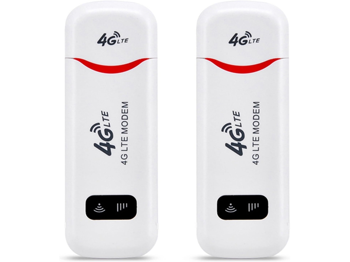 2 Adaptadores De Red Wifi Para Router Usb 4g Lte De Alta Velocidad (150 Mbps) Con Tarjeta Sim