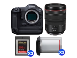 Canon Eos R3 + Rf 24-105mm F/4 L Is Usm + 2 Sandisk 256gb Extreme Pro Cfexpress Type B + 2 Canon Lp-e19 + Ebook “20 Consejos Para Fotos Que Impactan”