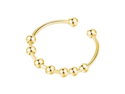 Anillo De Acero Inoxidable Resistente A La Presión Con Forma De Luna Y Estrella, Modelo Para Mujer, Para Aliviar La Ansiedad.