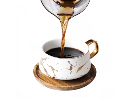 Taza XGF Tazas de café de cerámica de mármol nórdico de lujo condensado café taza de café café desayuno tazas de leche platillo traje con cuchara d...