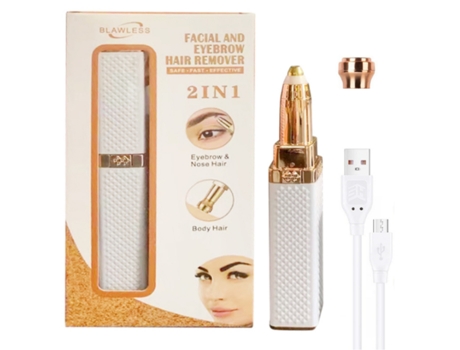 Depiladora eléctrica portátil para mujer, máquina de afeitar indolora para Bikini, recortador de cejas Facial y corporal, WEIMAI