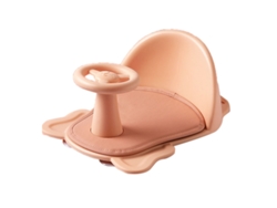 Rebe-asiento De Baño Para Bebé Com Cantos Arredondados E Estrutura Triangular Base Estável Silla De Baño Antideslizante Rosa