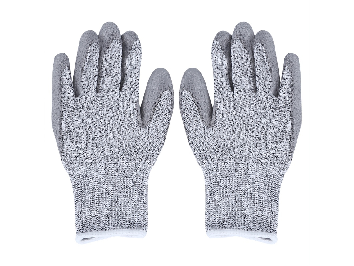 Guantes Resistentes Al Corte Hppe Con Recubrimiento Pu Para Carpintería Y Fábricas