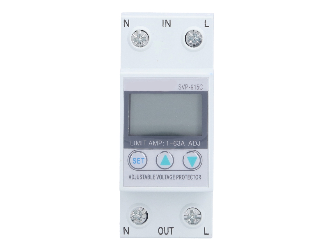 Yncm2026-dispositivo Protector De Voltaje Monofásico Ajustable 230vac 63a Svp915c Monitor Protector Din Rail