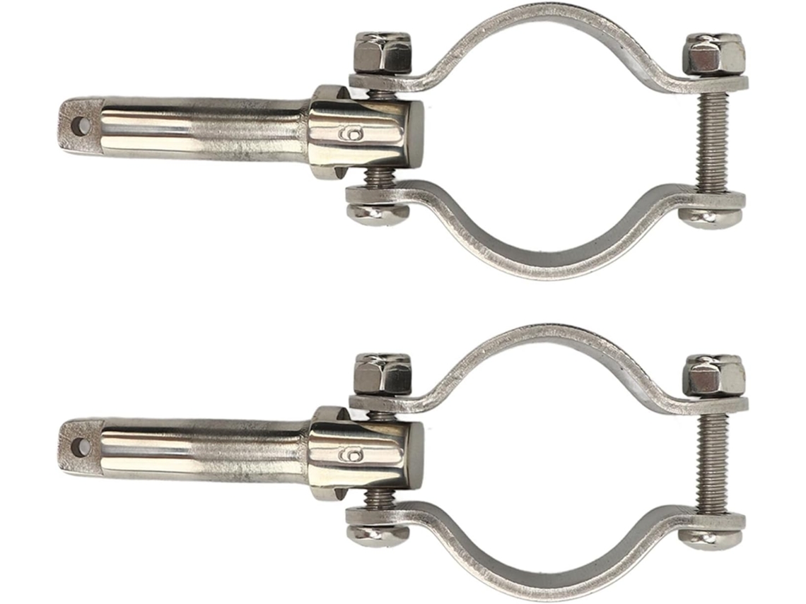 Collier De Nage À Pince En Acier Inoxydable Poli Pour Bateaux Marins, Kayaks, Radeaux D'eau, Rame