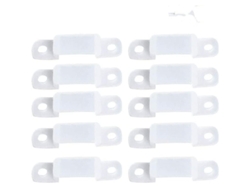 100 Piezas De Soportes De Silicona Para Accesorios De Montaje De Clips De Barra De Luz Led (12 Mm) (d-b2)
