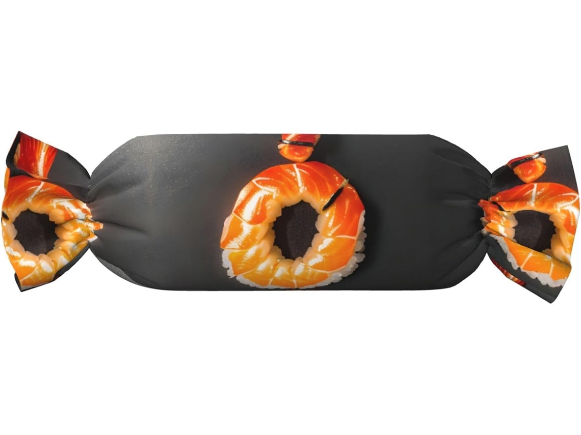 Almohada Cilíndrica Forma Caramelo Felpa Poliéster Espuma Viscoelástica Resistentes Ajustable Fácil Soporte
