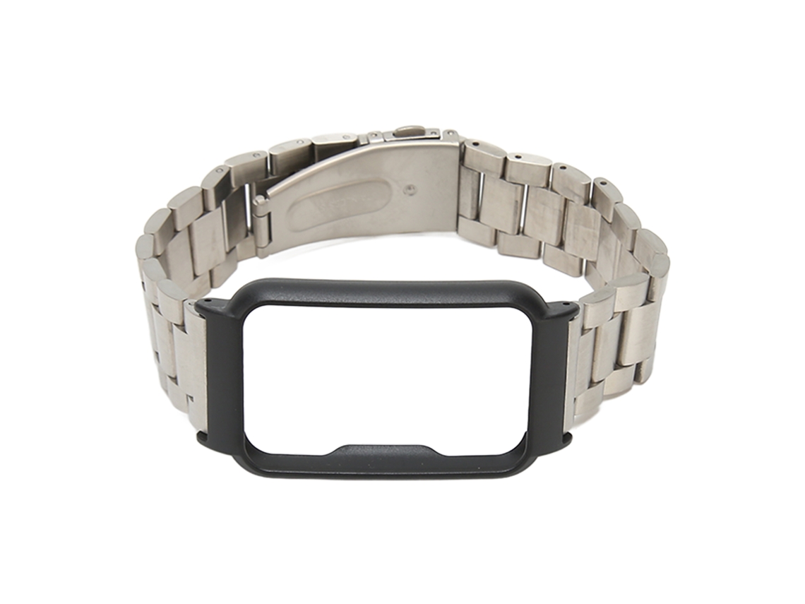 Pulsera De Acero Inoxidable Con Estuche Protector Para Reloj Oppo (plata De Regalo)