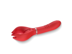 Vibrador De Masaje De Silicona De 7 Frecuencias Para Mujer (rojo)