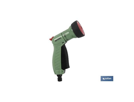 Pistola de riego con control de caudal