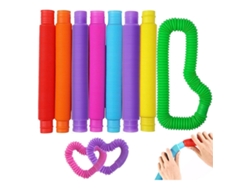 Juego de 8 tubos de refresco grandes, juguetes antiestrés para niños y adultos. Vayotoy