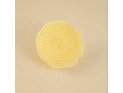 (amarillo, Tamaño 8x8x2 Cm) Cabezal De Cepillo De Champú De Silicona Suave Con Función De Masaje Del Cuero Cabelludo.