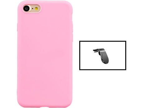 kit Carcasa + Soporte Magnético iPhone SE 2022 G4M Rosa