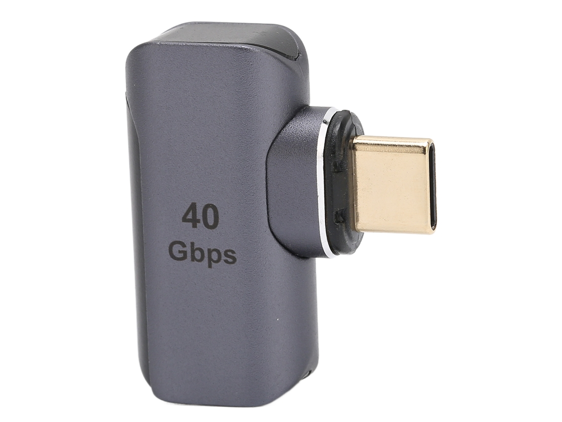 Adaptador Magnético Usb-c A Usb-c, En Ángulo Recto, 100 W, 40 Gbps, 8k, Carga Rápida, Plug And Play.