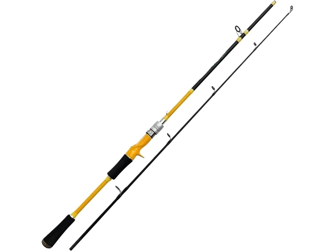 Caña De Pescar 1,65/1,8 M Para Baitcasting, Carbono, 2 Secciones, Peso Lanzamiento 3-20 G, Potencia Ultrali...