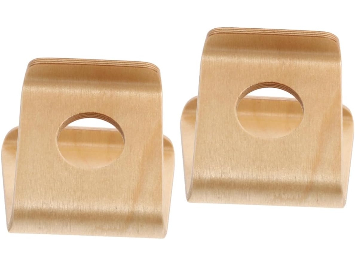 Soporte De Madera Para Teléfono Móvil (2 Unidades) Para Smartphone Y Tablet.