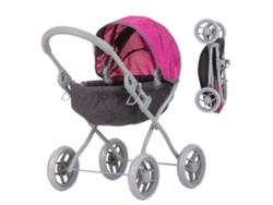 Carrito de muñecas DAISY de Chipolino Grey pink