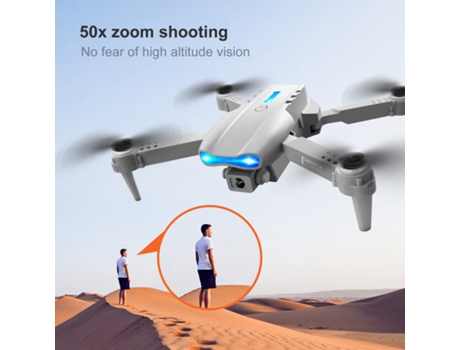 Dron de control remoto con cámara 4K (Cámara doble - Duración de la batería: 15 min - Gris) YIZHOOD