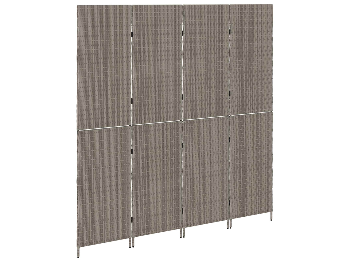 Paneles | Separador de ambientes | Separador de ambientes manual Gris 195 x 180 cm Mimbre