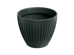 Jarrón redondo rotomoldeado Well Home Latia Ø30x25 Antracita