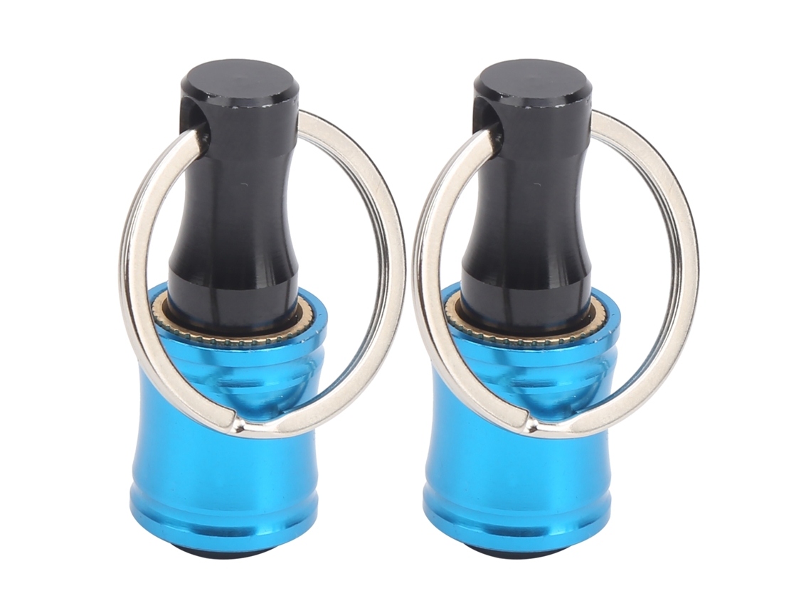 2 Piezas De Adaptador De Liberación Rápida Para Llavero Con Soporte Para Puntas De Destornillador, De Aluminio Azul