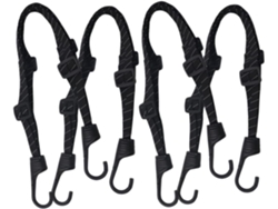 Ciieeo Juego De 4 Correas Fijas Ajustables De Nailon Con Ganchos Para Equipaje De Bicicleta, Correas