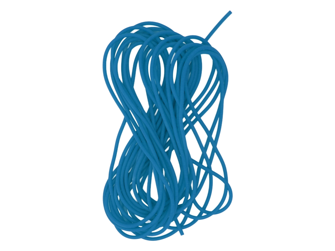 Cuerda Elástica De Látex De 2,1 Mm Y 5 M De Alta Resistencia Para Entrenamiento De Tenis Y Deportes Al Aire Libre, Color Azul.