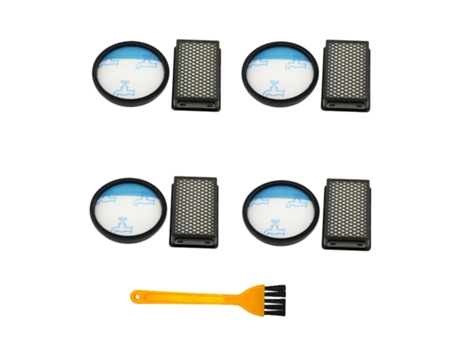 Kit de filtros (con cepillo de limpieza) para aspiradora Rowenta Ro3715 Ro3759 Ro3798 Ro3799 Ro3718, paquete de 4 unidades