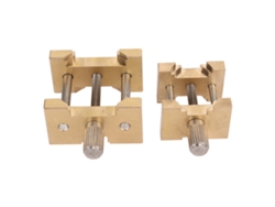 Soporte Ajustable De Cobre Para Mecanismos De Reloj (2 Unidades) Con Base Y Estuche De Reparación.