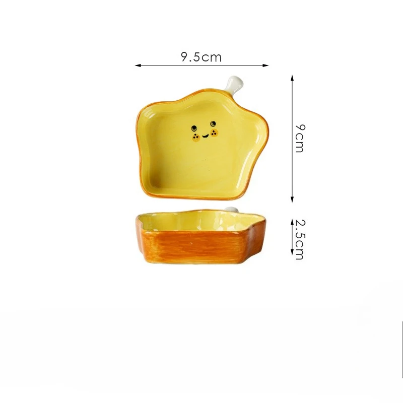 Salsera de cerámica con diseño de dibujos animados para uso doméstico. MDUG (estilo D)