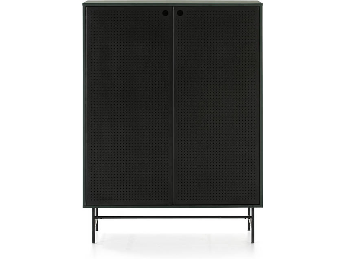 Aparador BAZAR MONDIALE Punto (Verde Oscuro - MDF - 93x45x130 cm)
