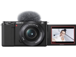 Kit Cámara SONY ZVE10BDI (Negro - 24.2 MP - Sensor: APS-C - ISO: 100 a 6400)