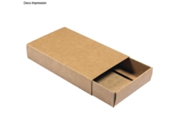 Caja de cerillas kraft modelo grande 11cm 6 piezas