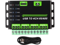 Módulo Convertidor Usb A Rs485 De 4 Canales: Comunicación Serial Universal De Grado Industrial.