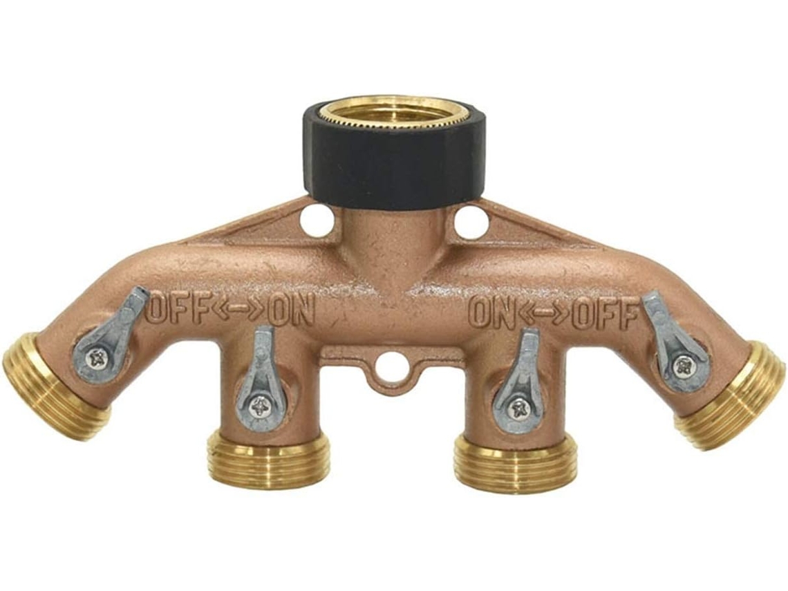 Adaptador De Conexión Para Jardín Distribuidor Agua Cuatro Vías Manguera