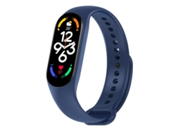 Capa Para Xiaomi Smart Band 10/9/8 - Silicone Cor Sólida - Integrada Azul Meia-noite