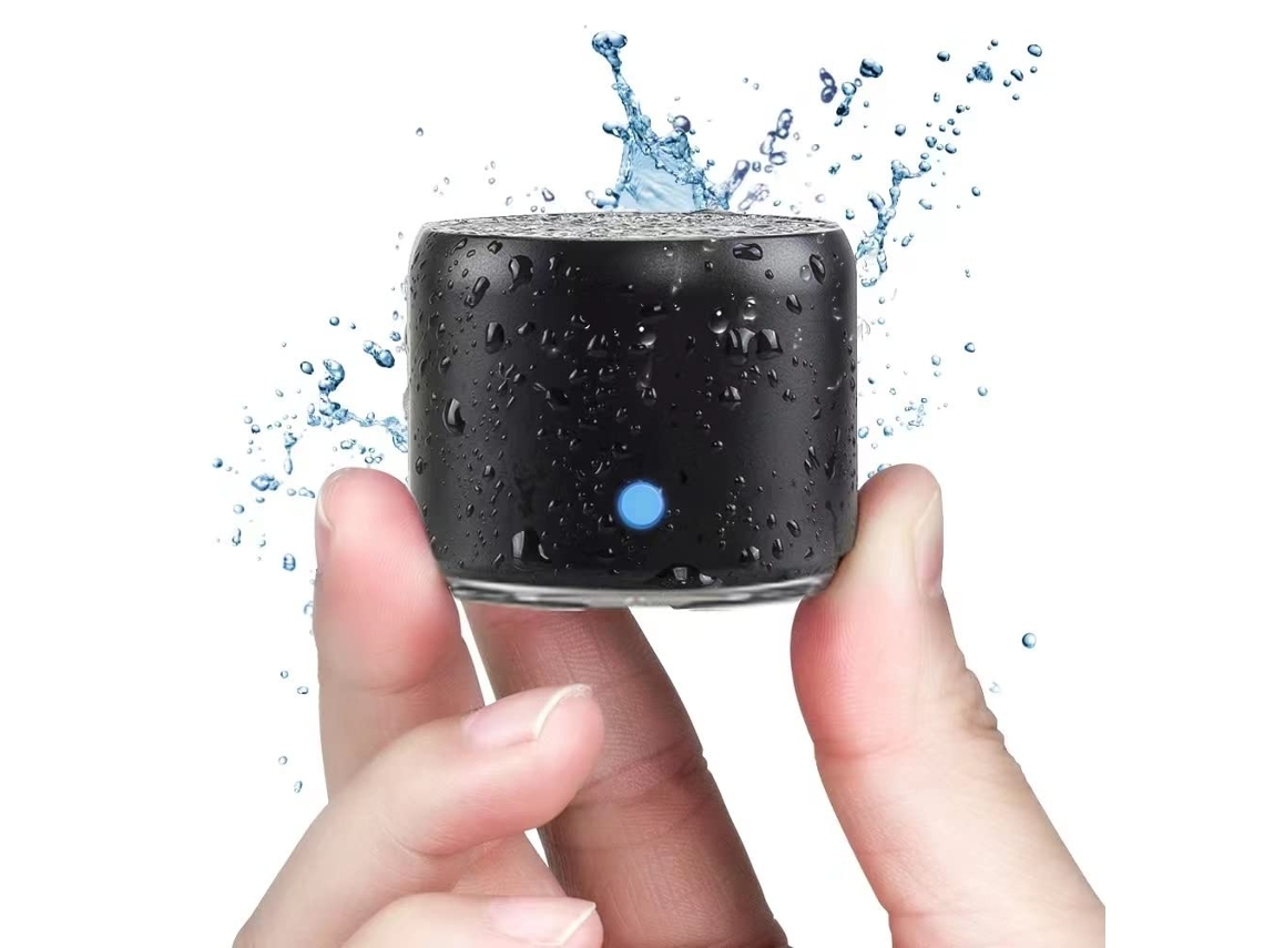 Altavoz Bluetooth portátil con estuche de viaje y disipador de graves, diseño personalizado, resistencia al agua IP67, minialtavoz Chennnls